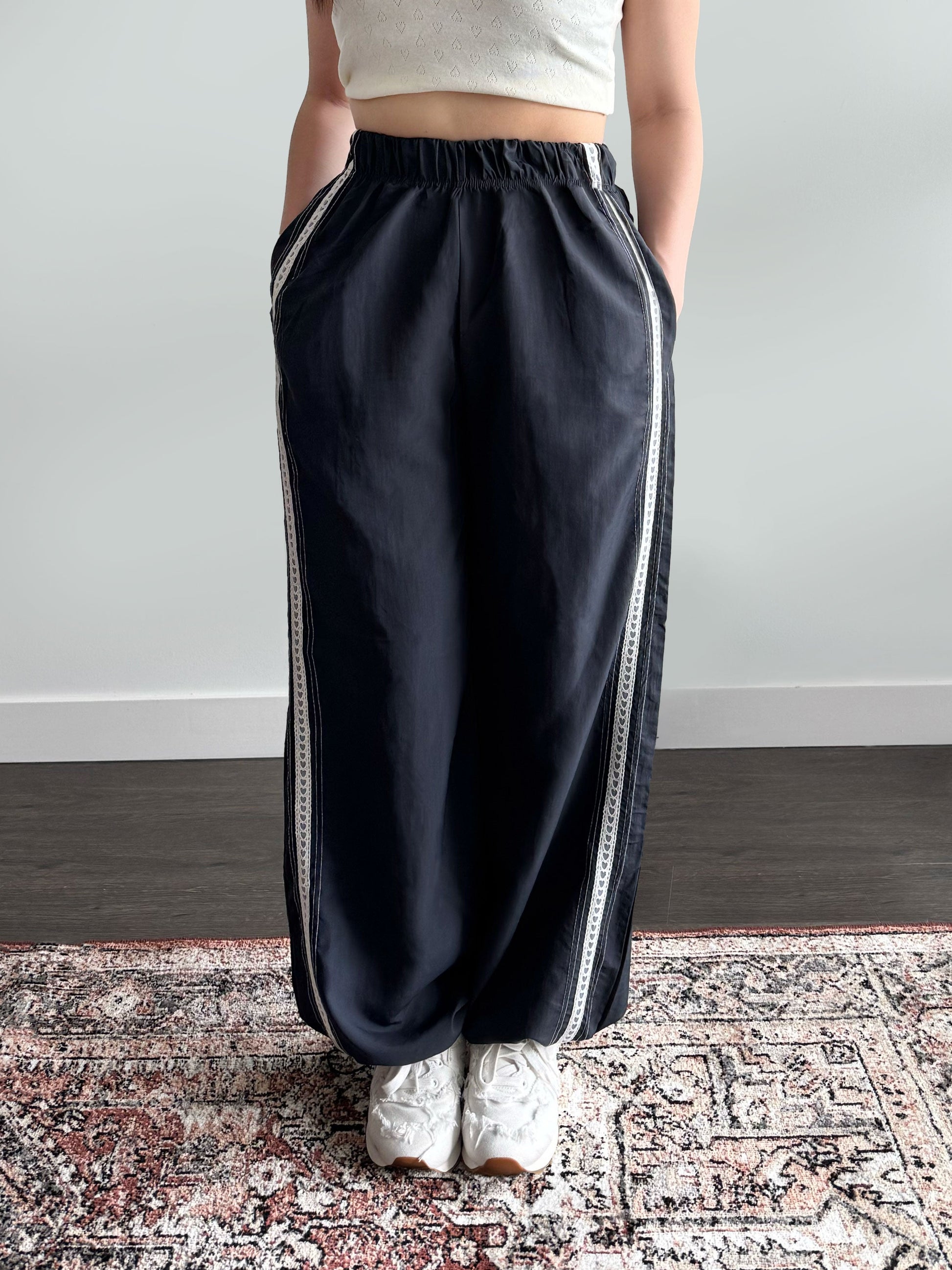 Heart Lace Causal Pants