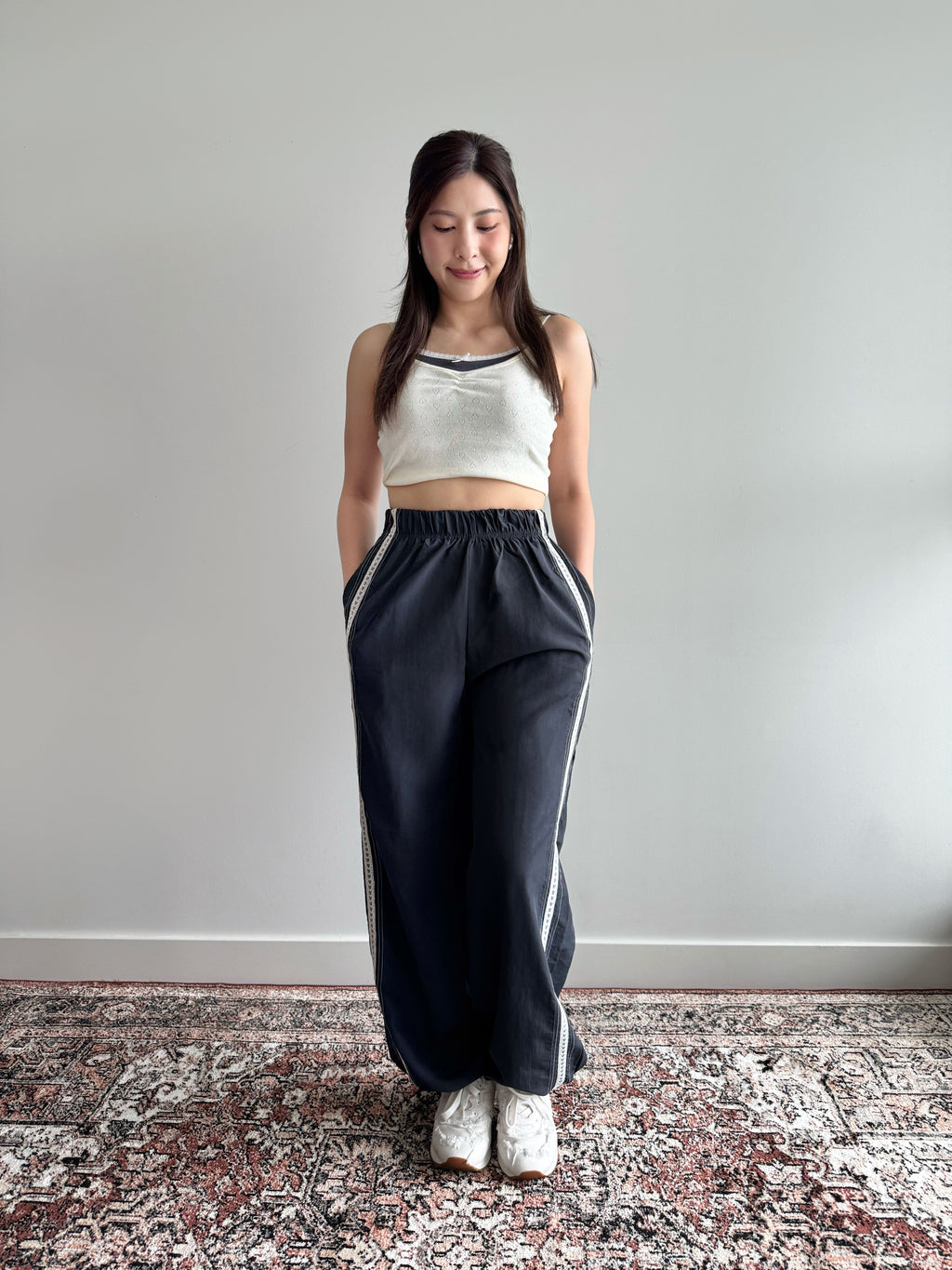 Lace Heart Pattern Cami Top