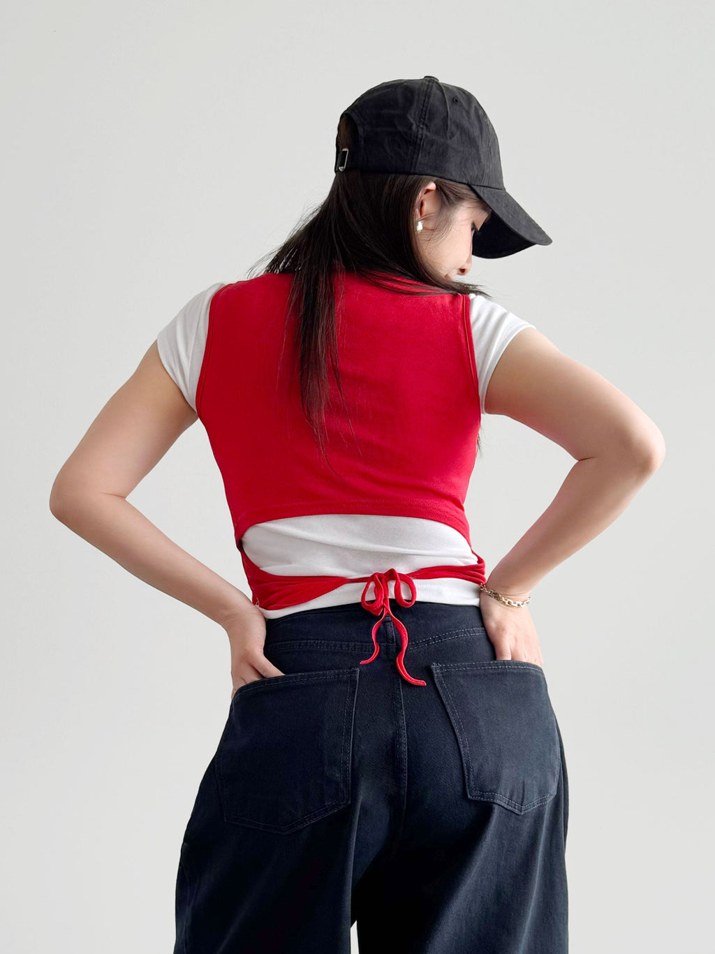 Tie-Back Ruched Tank