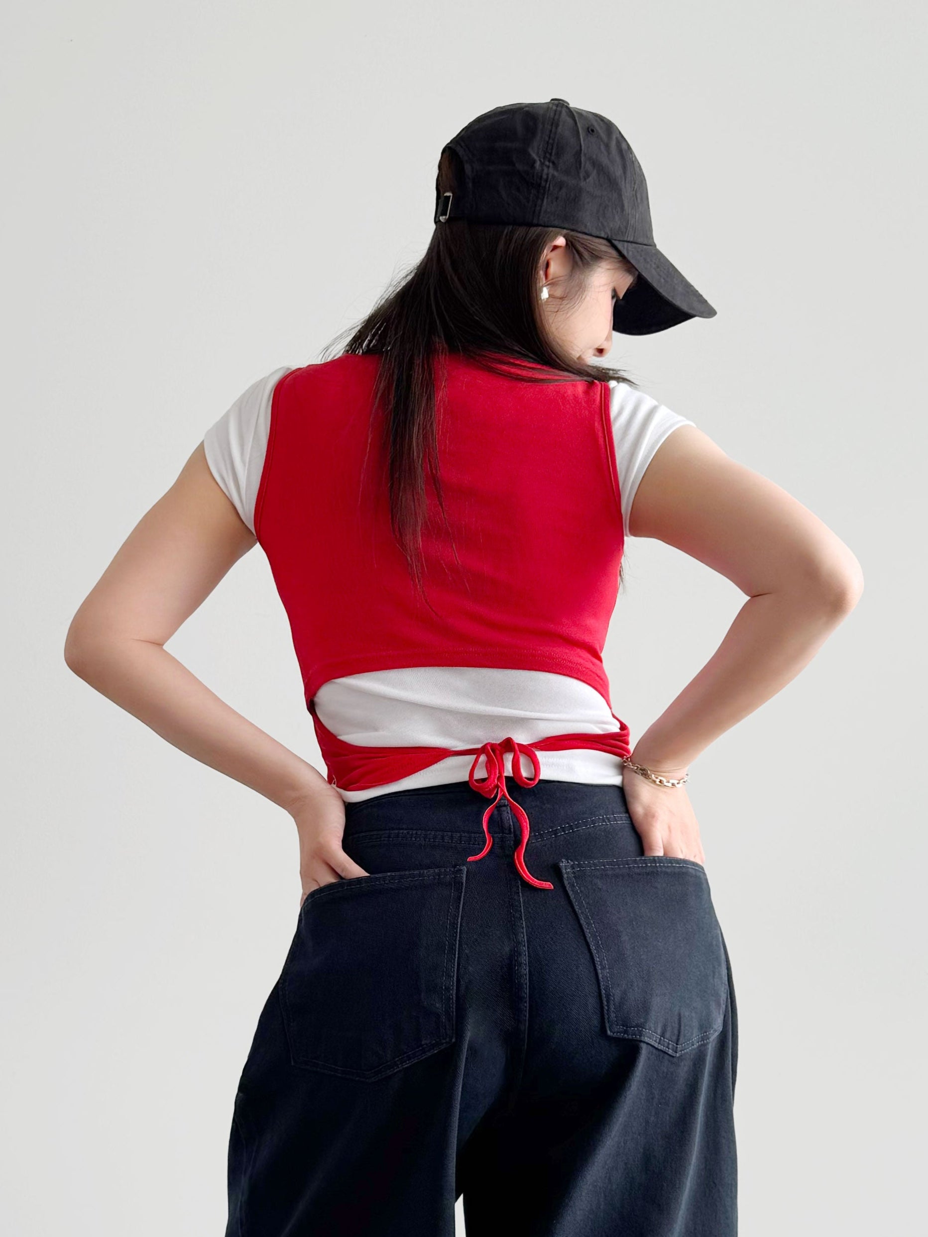 Tie-Back Ruched Tank