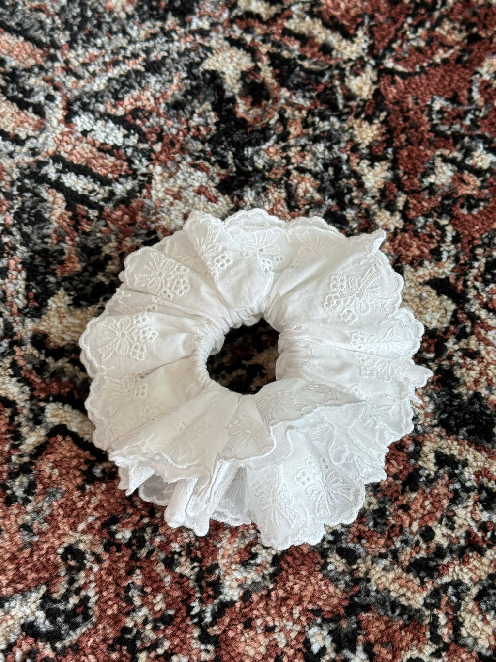 White Lace Scrunchies