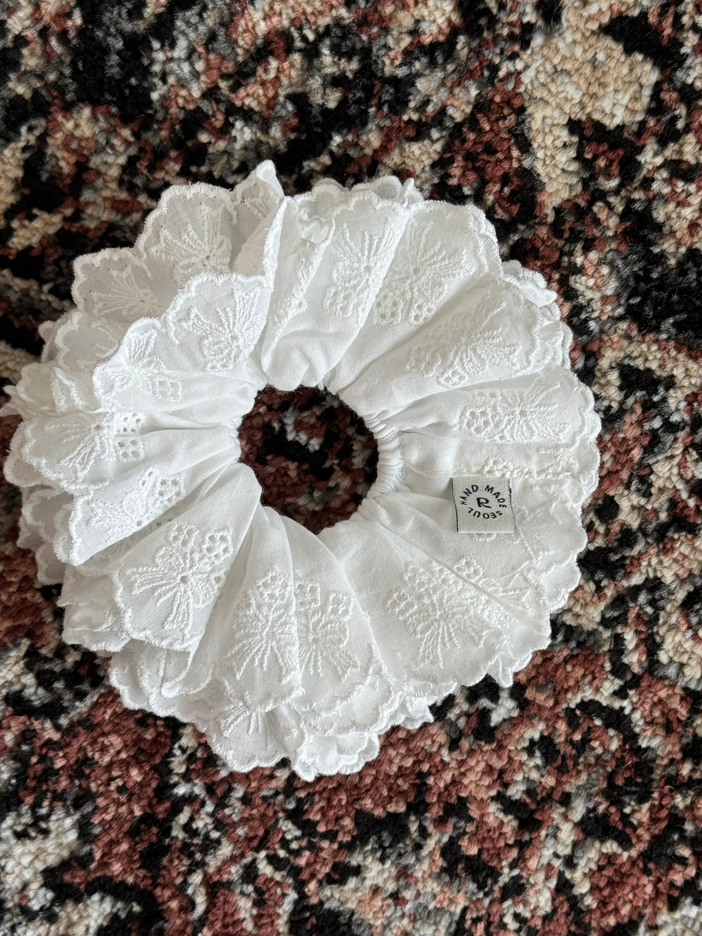 White Lace Scrunchies