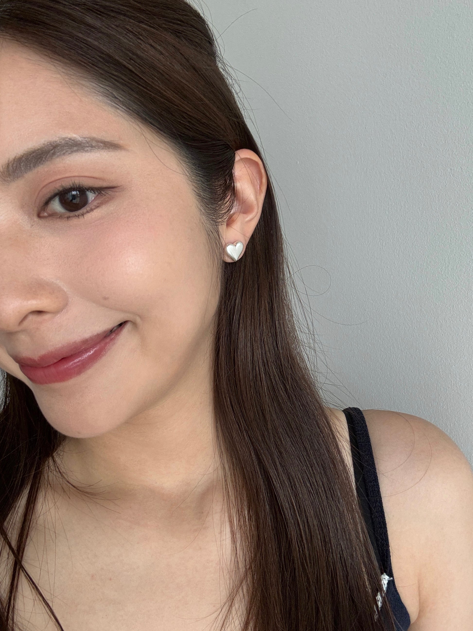 Mini Heart Sliver Earrings